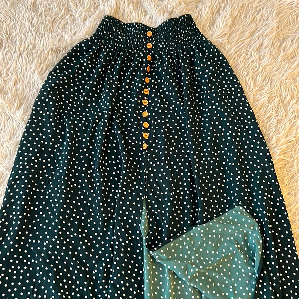 Shein Long Polkadot Skirt